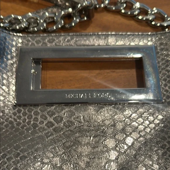 Michael Kors Silver Metallic Shoulder Bag - Picture 5 of 5